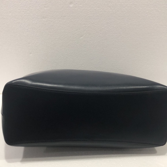 Kate Spade Navy Blue Leather Tote EUC - Picture 7 of 13